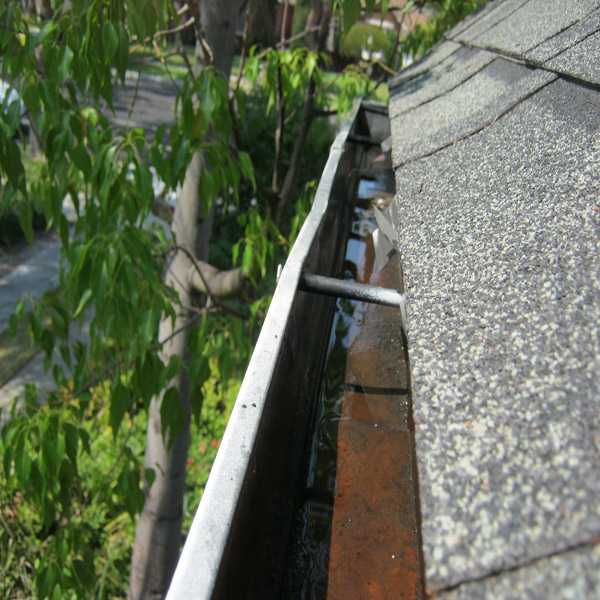 Rain Gutter Cleaning After